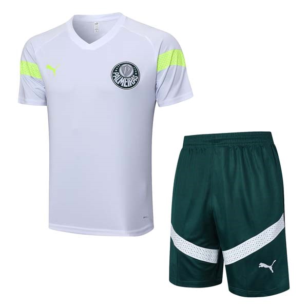 Camiseta Entrenamiento Palmeiras Conjunto Completo 2023/24 Blanco